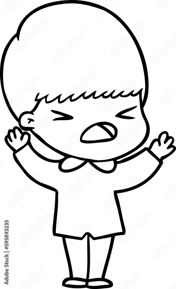 cartoon stressed man cartoon stressed man