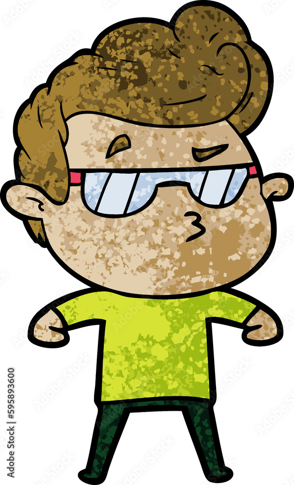 cartoon cool guy cartoon cool guy