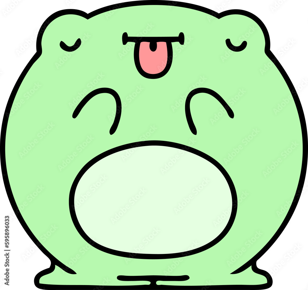 cartoon of a cute frog cartoon of a cute frog