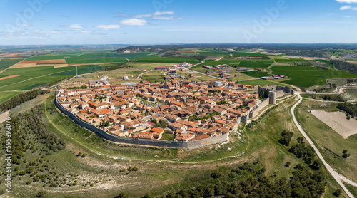 medieval city of Urena in Valladolid Spain photo