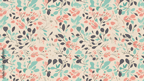 Leaves Wallpaper Background   Generative AI  © No34