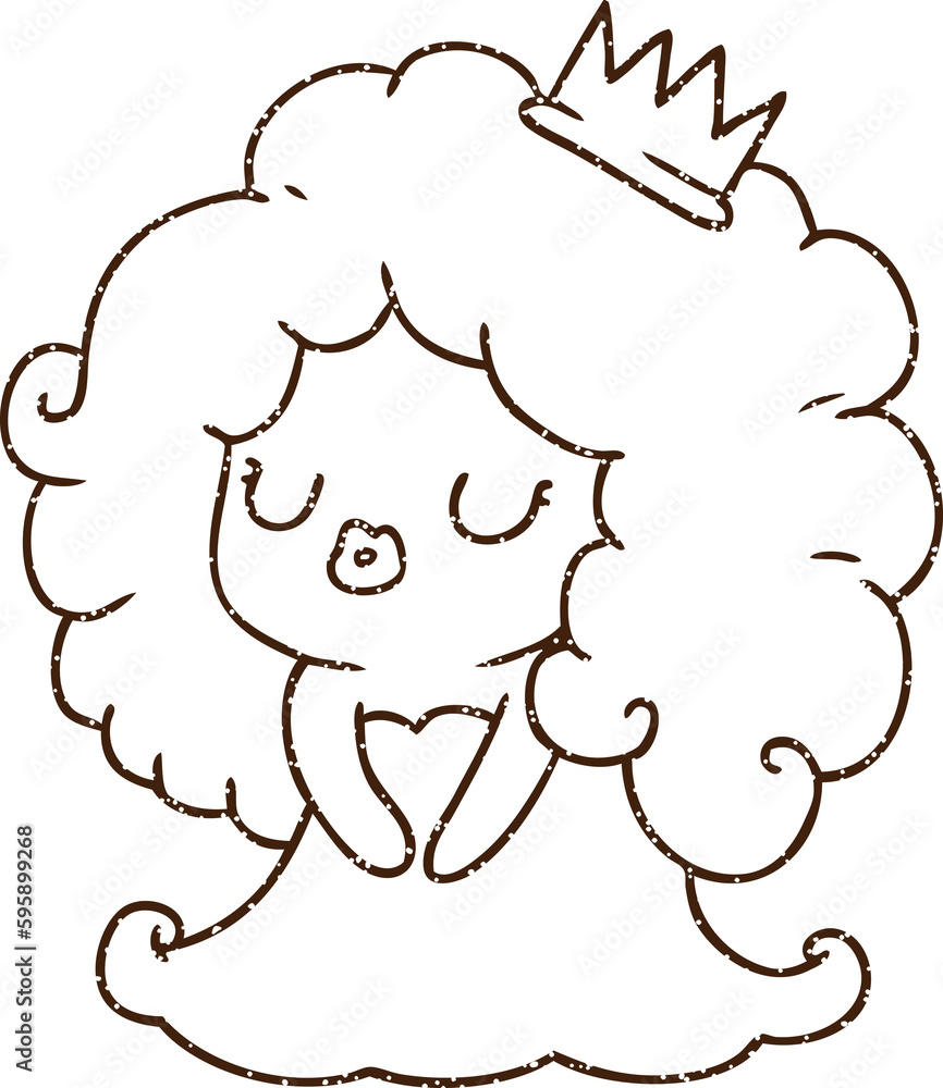 Princess Charcoal Drawing Princess Charcoal Drawing