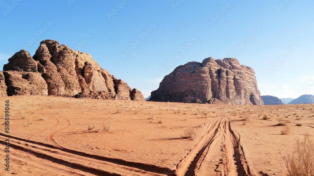 With a caravan in the Wadi Rum desert, Jordan
With a caravan in the Wadi Rum desert, Jordan
