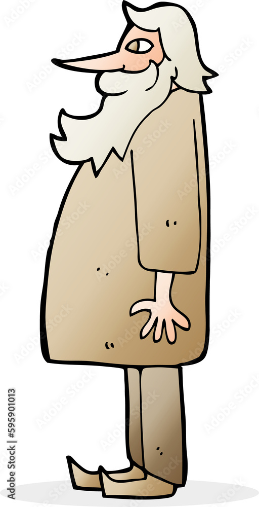 cartoon bearded old man cartoon bearded old man