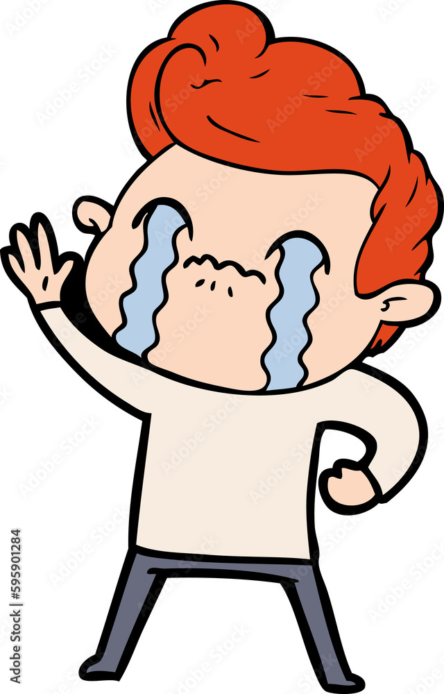 cartoon man crying cartoon man crying