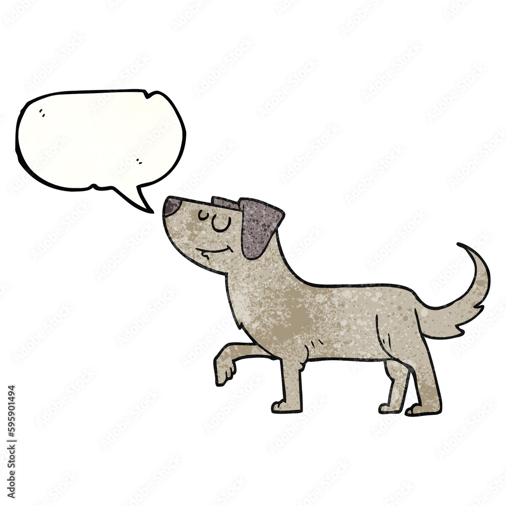 freehand speech bubble textured cartoon dog freehand speech bubble textured cartoon dog