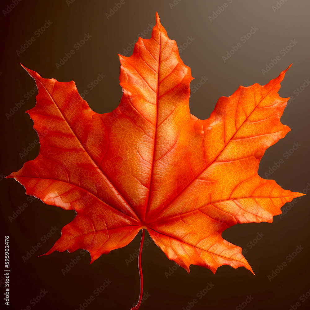 Fall old Maple leaf