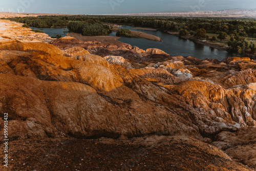 Xinjiang Colorful Beach(wucaitan),five color beach national park,xinjiang.China photo