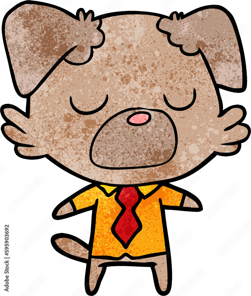 Fototapeta premium cartoon dog manager