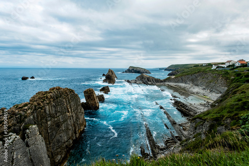 Obraz na plátně Abrasion platform in Costa Quebrada