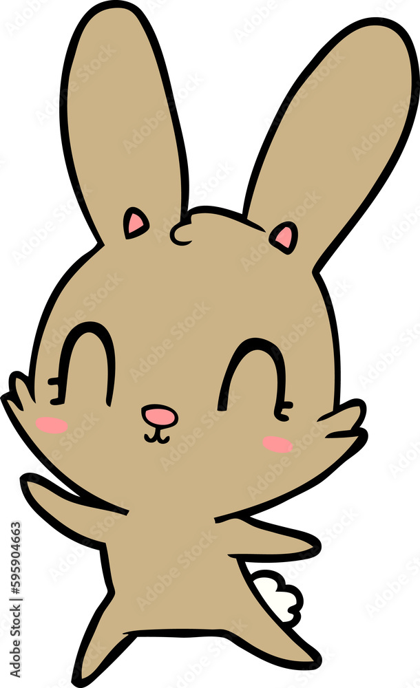 cute cartoon rabbit dancing cute cartoon rabbit dancing