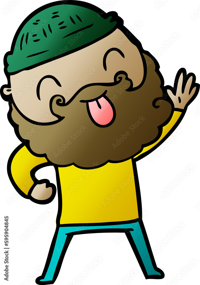 man with beard sticking out tongue man with beard sticking out tongue
