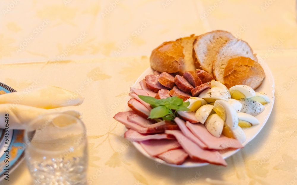 Traditional Polish food set on the table Traditional Polish food set on the table