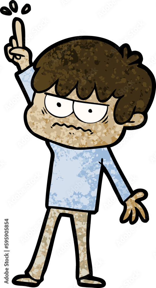 annoyed cartoon boy annoyed cartoon boy