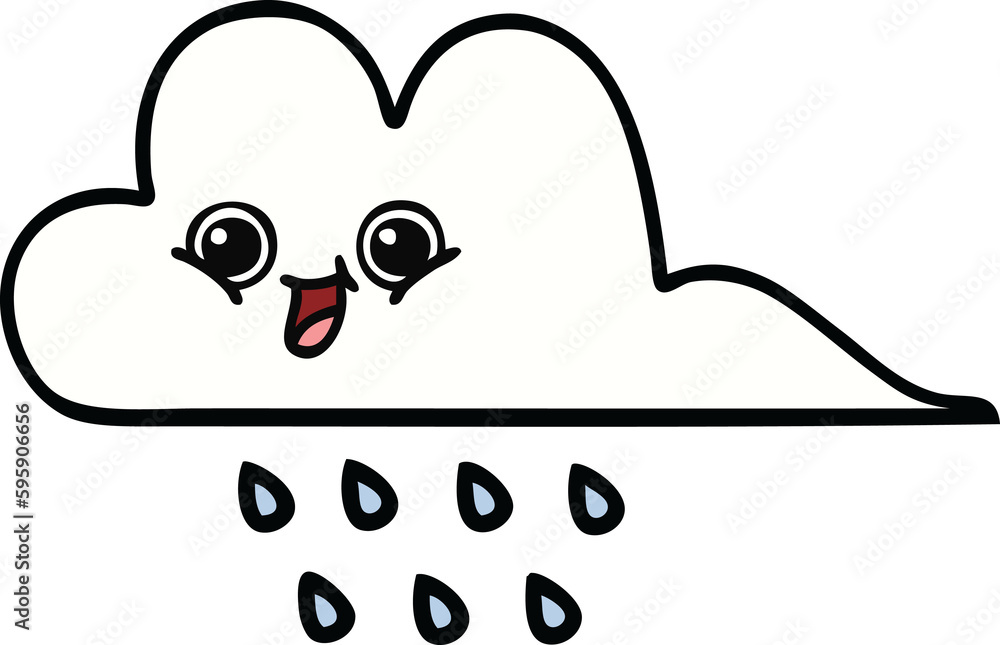 cute cartoon of a rain cloud cute cartoon of a rain cloud