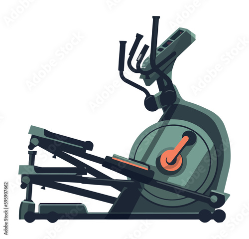 Gym bicycle illustration