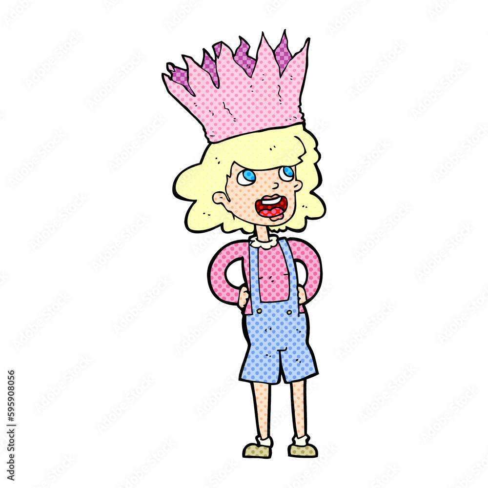 cartoon person wearing crown cartoon person wearing crown