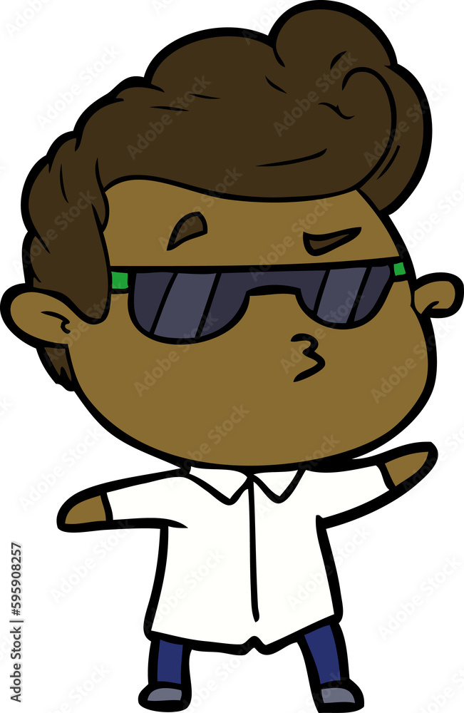 cartoon cool guy cartoon cool guy
