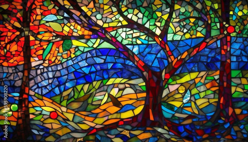 abstract multicolored background paint impressionism