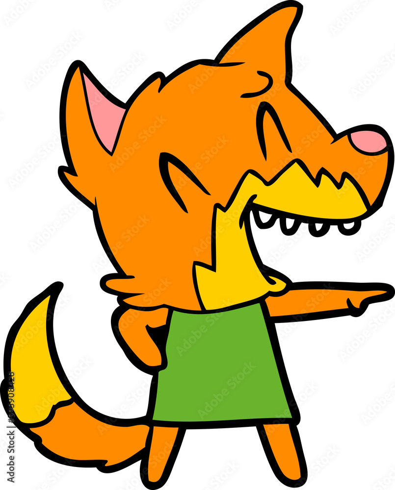 laughing fox cartoon laughing fox cartoon