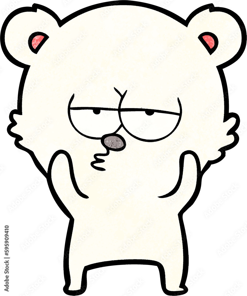 bored polar bear cartoon bored polar bear cartoon