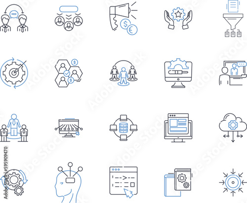 Reaction line icons collection. Surprise, Shock, Anticipation, Excitement, Happiness, Joy, Delight vector and linear illustration. Satisfaction,Gratitude,Relief outline signs set