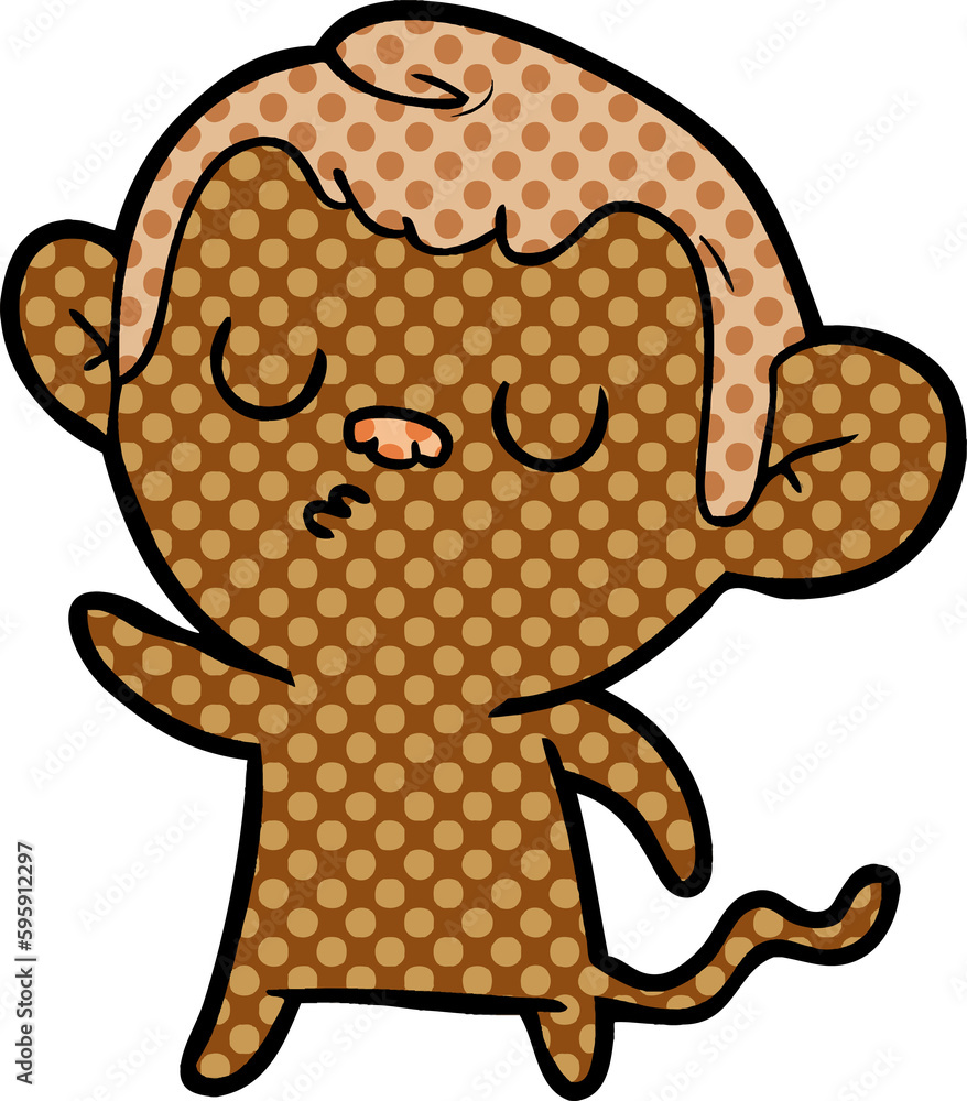 Fototapeta premium cartoon monkey