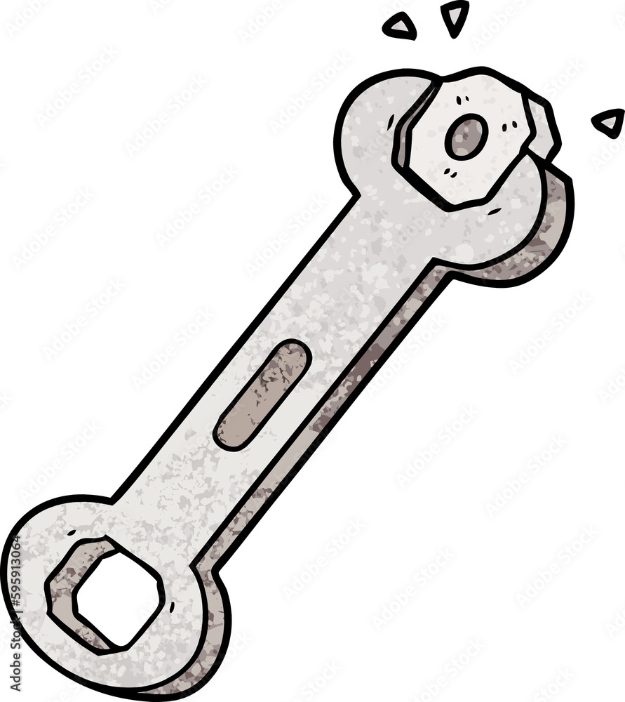 cartoon spanner turning nut cartoon spanner turning nut