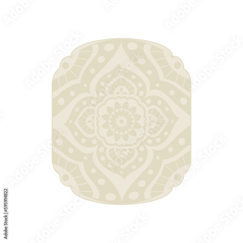 boho mandala frame, svg emblem