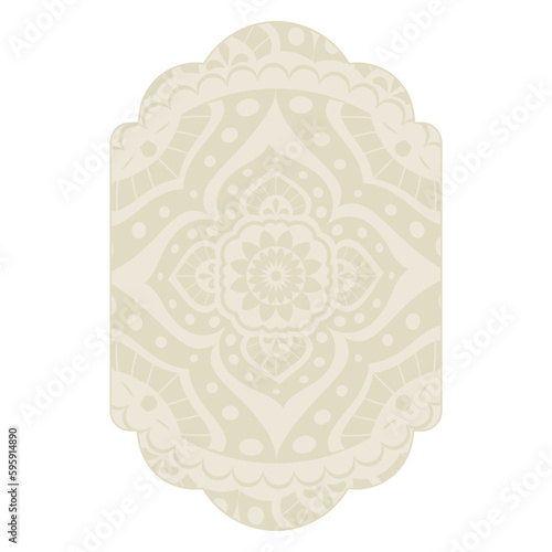 boho mandala frame, svg emblem