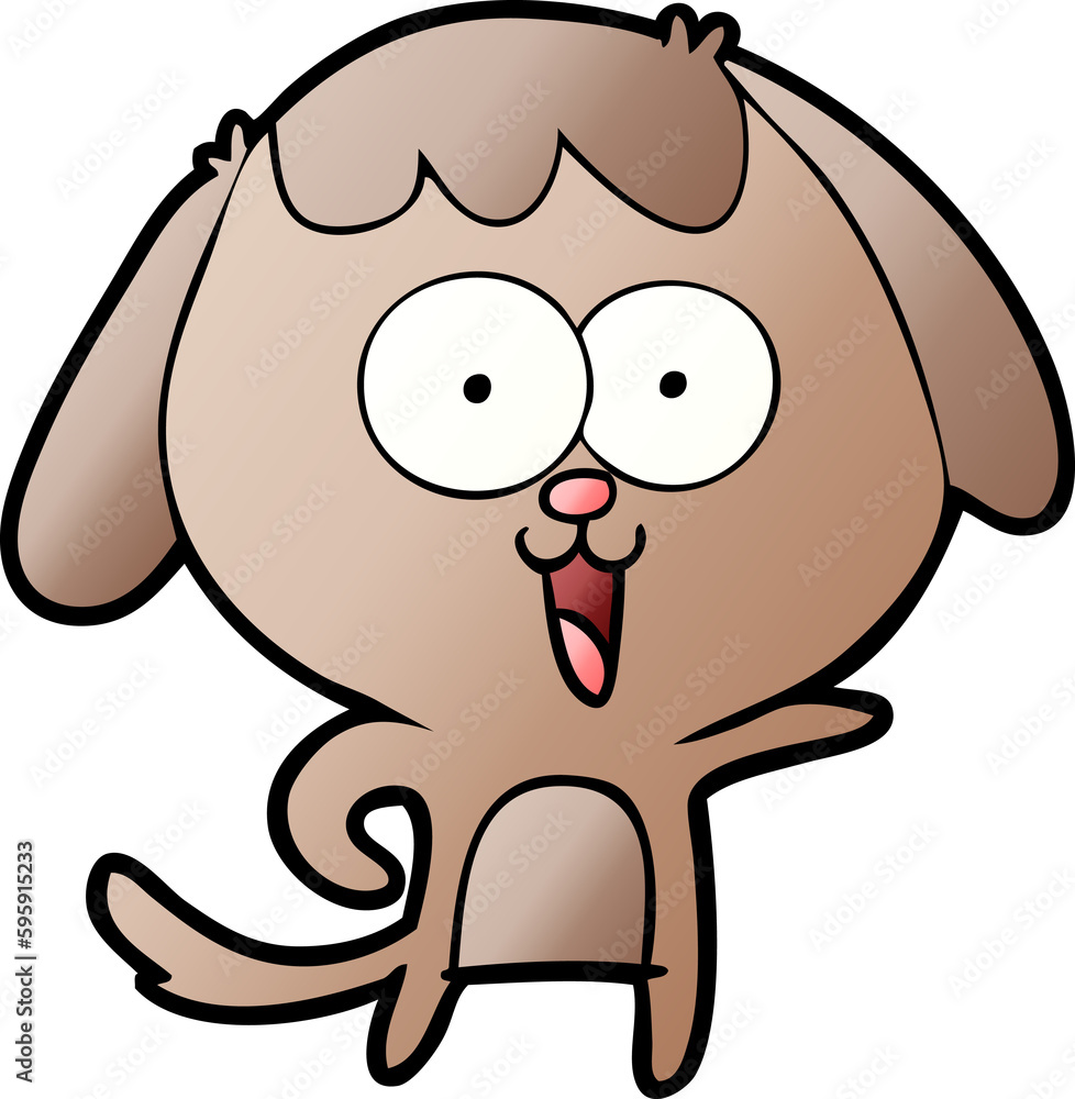 Fototapeta premium cute cartoon dog