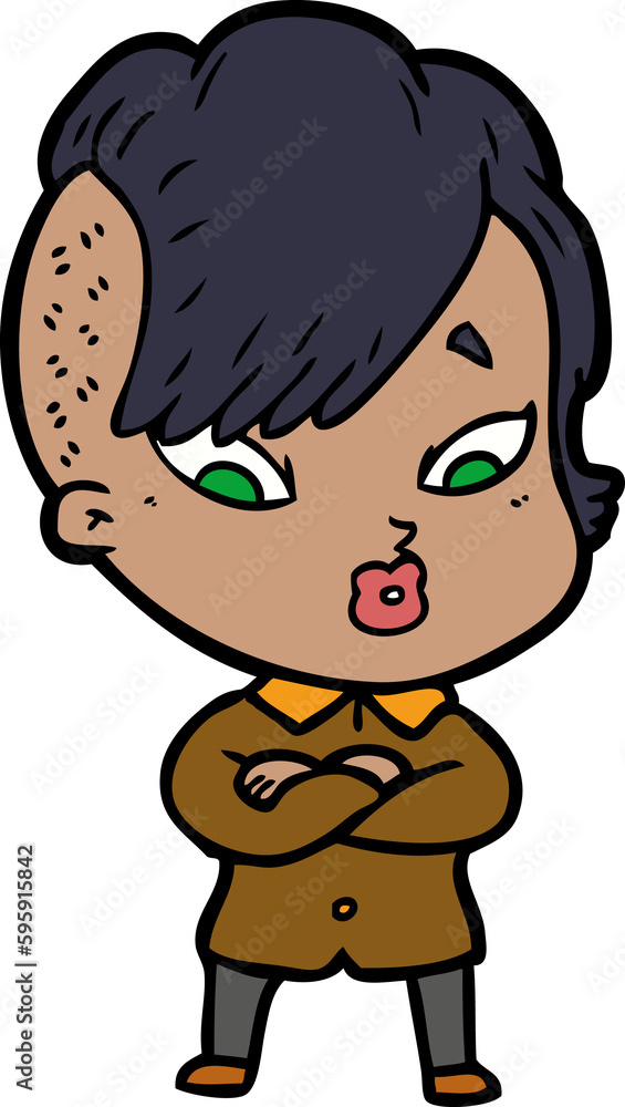 cartoon surprised girl cartoon surprised girl