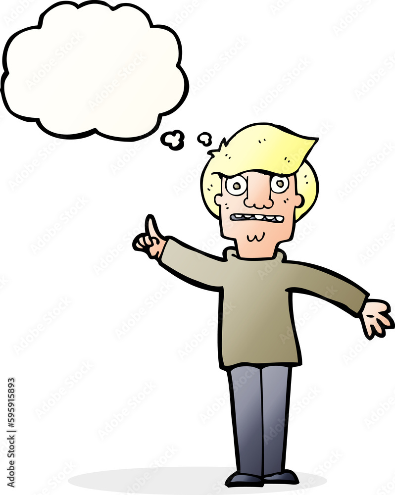 cartoon man asking question with thought bubble cartoon man asking question with thought bubble