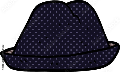 cartoon doodle hat