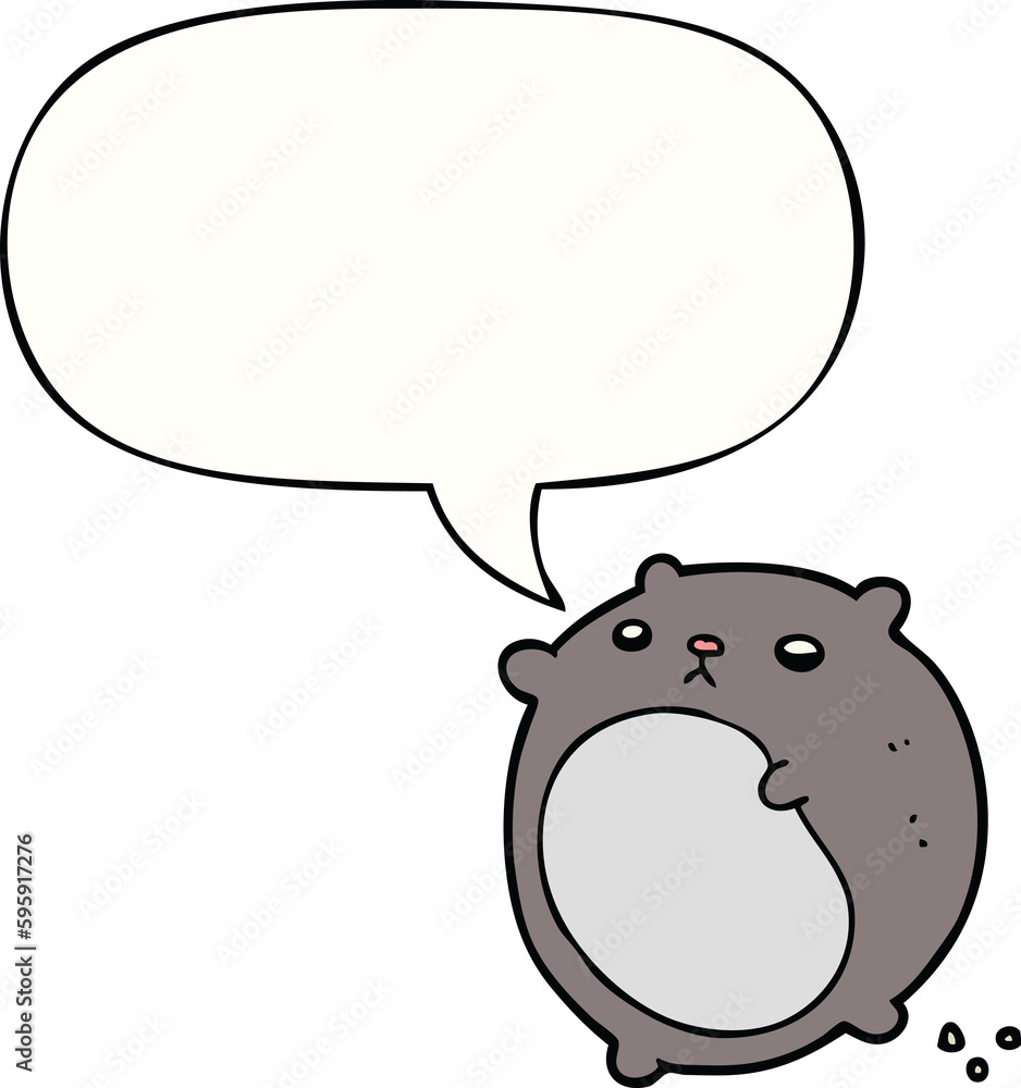 cartoon bear with speech bubble cartoon bear with speech bubble