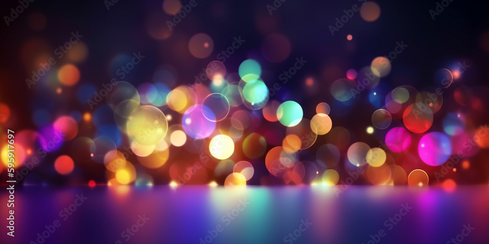 Abstract lights blur bokeh background. generative ai. Luxury colorful bokeh background Abstract lights blur bokeh background. generative ai. Luxury colorful bokeh background