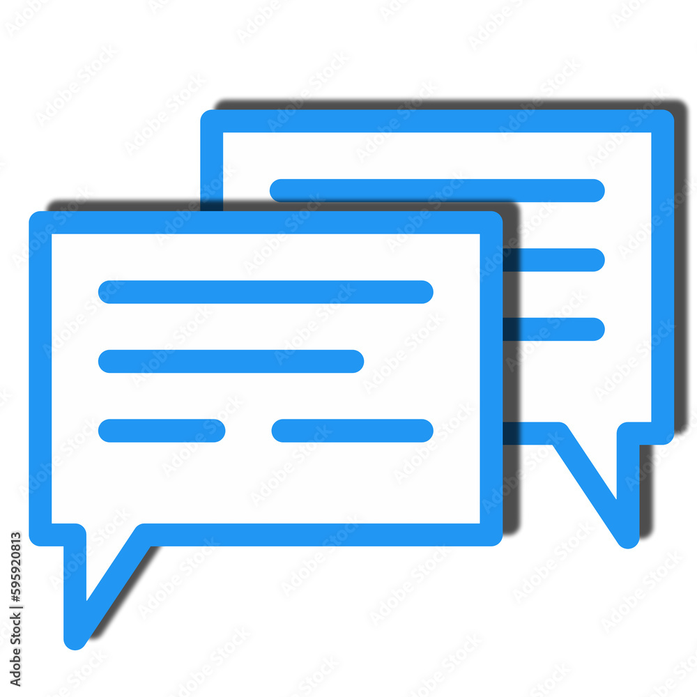 blue Talk bubble speech icon with blue outline colors blue Talk bubble speech icon with blue outline colors