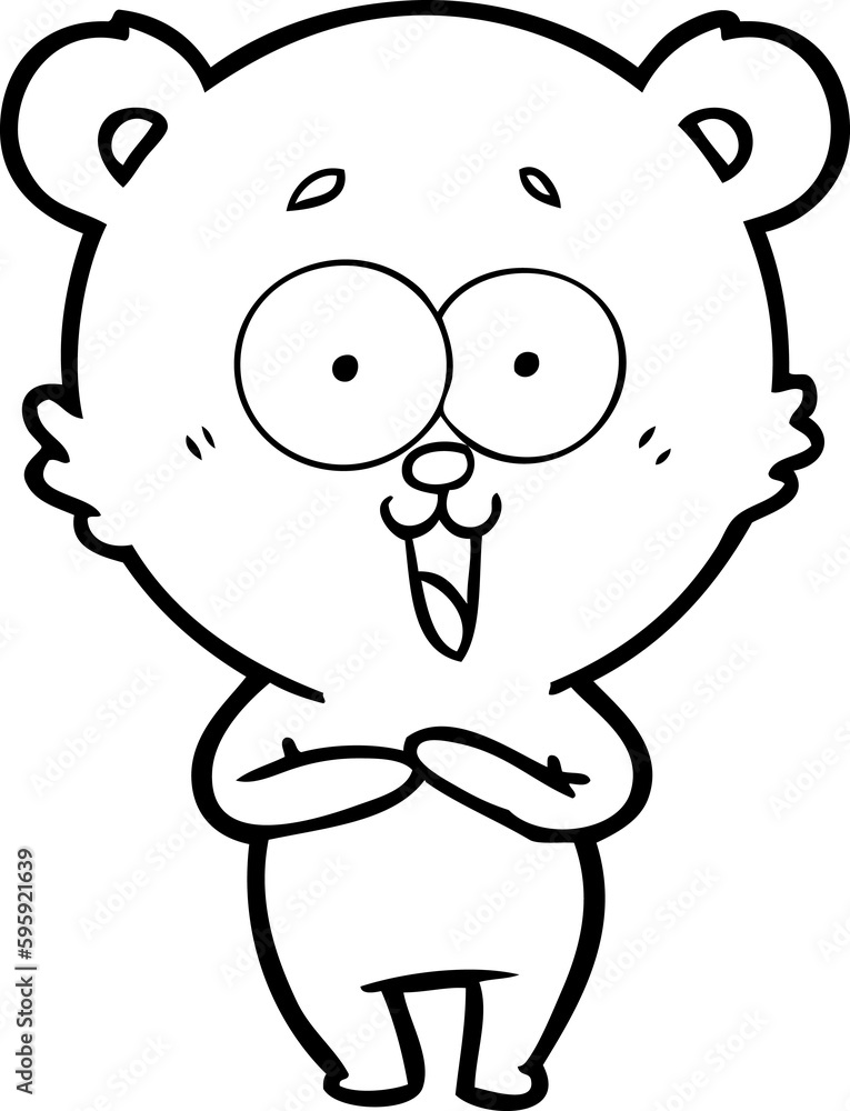 laughing teddy bear cartoon laughing teddy bear cartoon