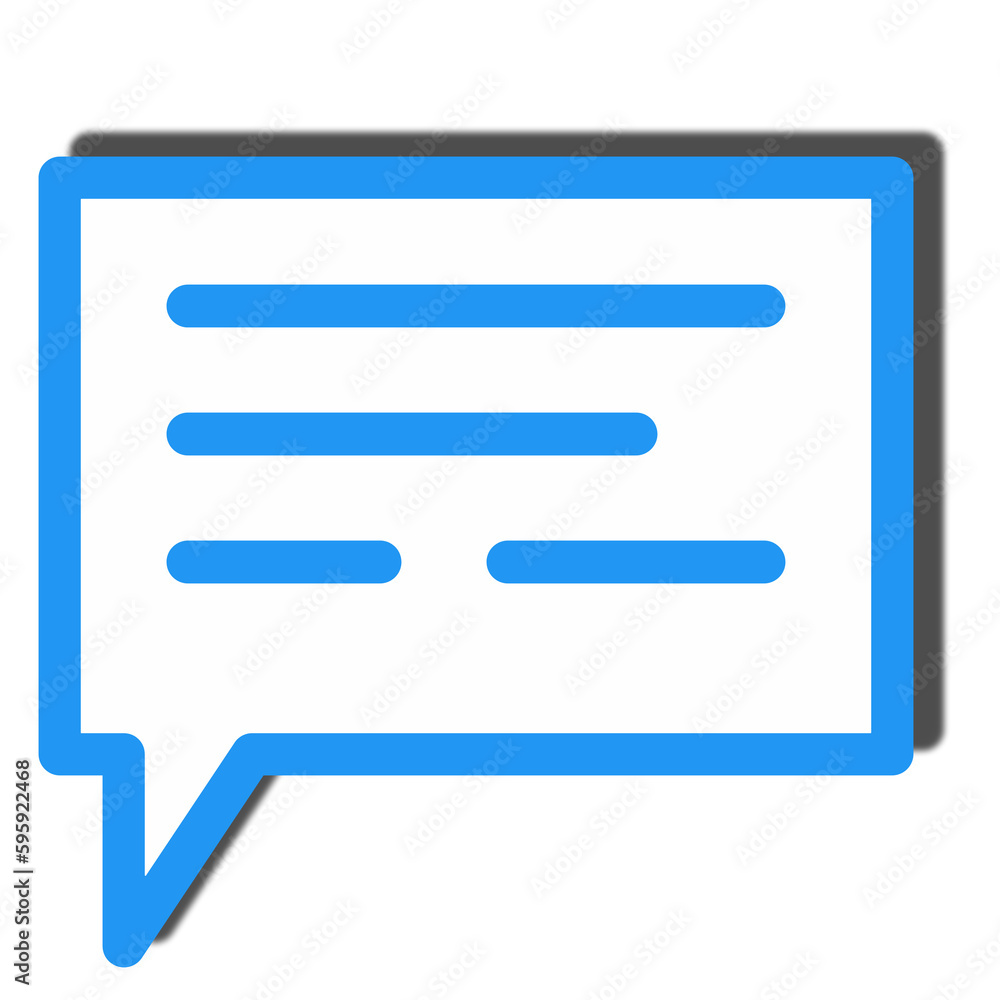 blue Talk bubble speech icon with blue outline colors blue Talk bubble speech icon with blue outline colors