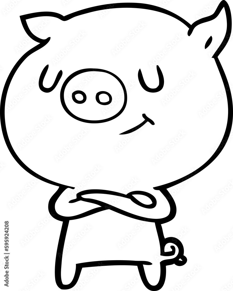 happy cartoon pig happy cartoon pig