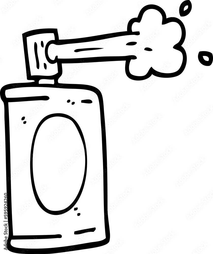 black and white cartoon spray can black and white cartoon spray can