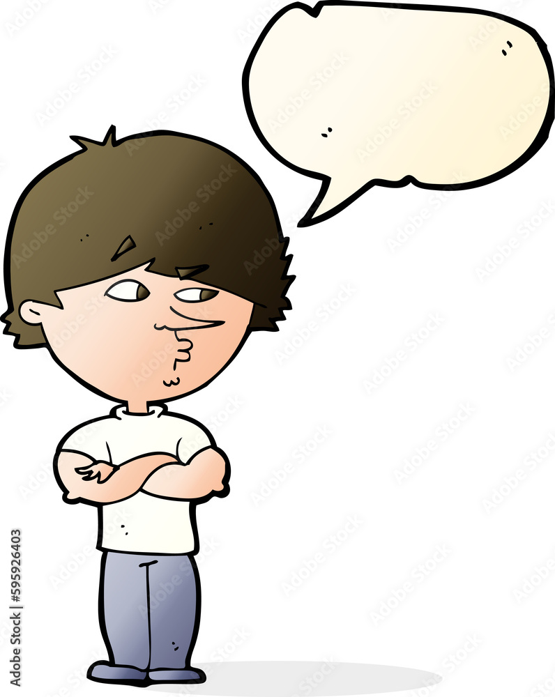 cartoon suspicious man with speech bubble cartoon suspicious man with speech bubble