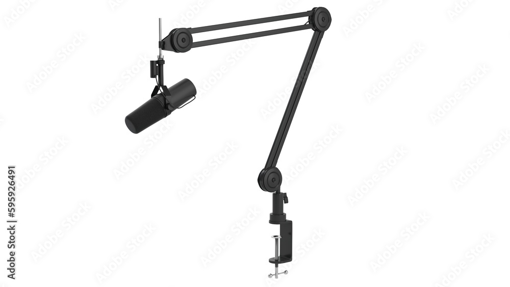 Microphone on stand