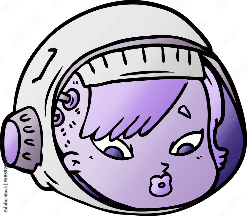 cartoon astronaut face cartoon astronaut face