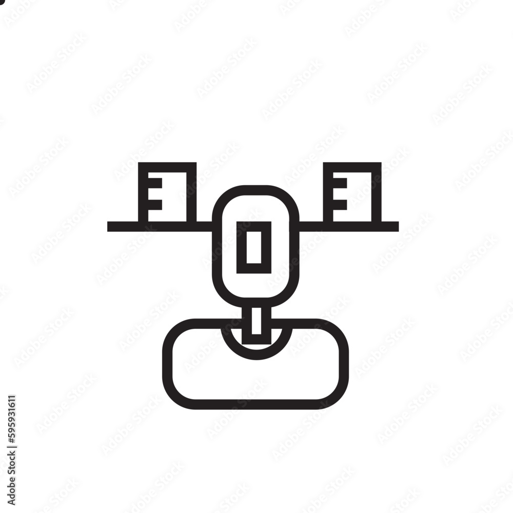 Sewing Shoe Footwear Outline Icon Sewing Shoe Footwear Outline Icon