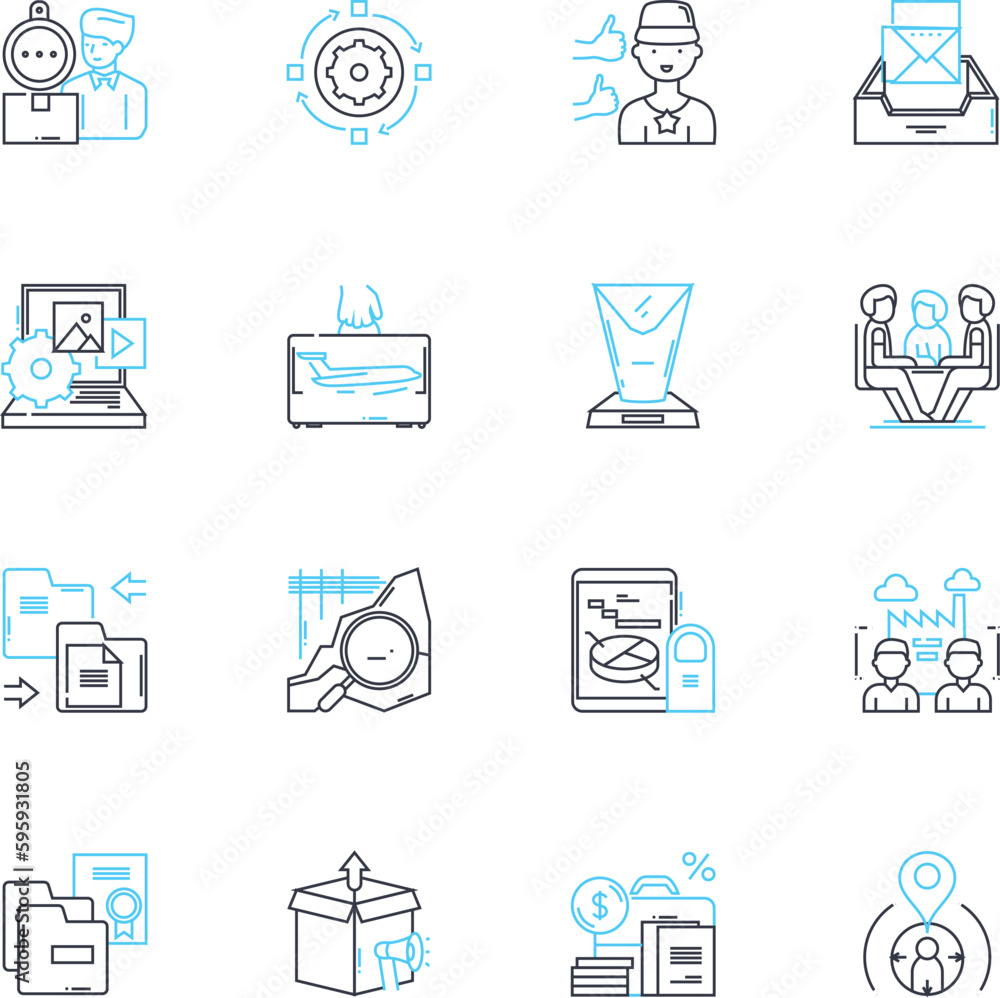 Strong leadership linear icons set. Visionary, Motivating, Decisive, Confident, Strategic, Courageous, Consistent line vector and concept signs. Trusrthy,Empowering,Inspirational outline illustrations Strong leadership linear icons set. Visionary, Motivating, Decisive, Confident, Strategic, Courageous, Consistent line vector and concept signs. Trusrthy,Empowering,Inspirational outline illustrations