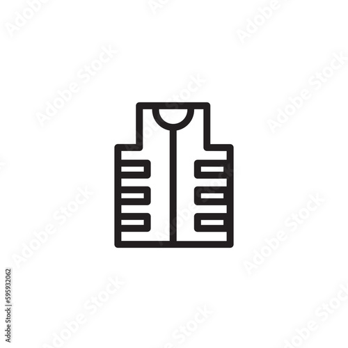 Belt Lifeline Vest Outline Icon