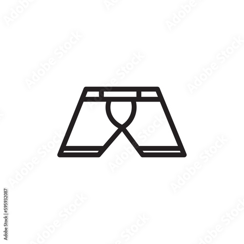 Clothes Footwear Underpants Outline Icon