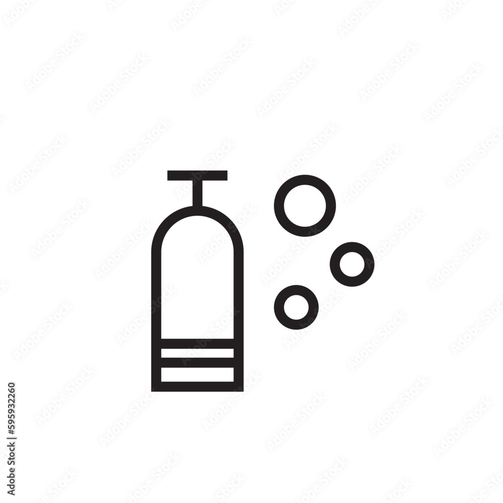 Gas Oxygen Scuba Outline Icon Gas Oxygen Scuba Outline Icon