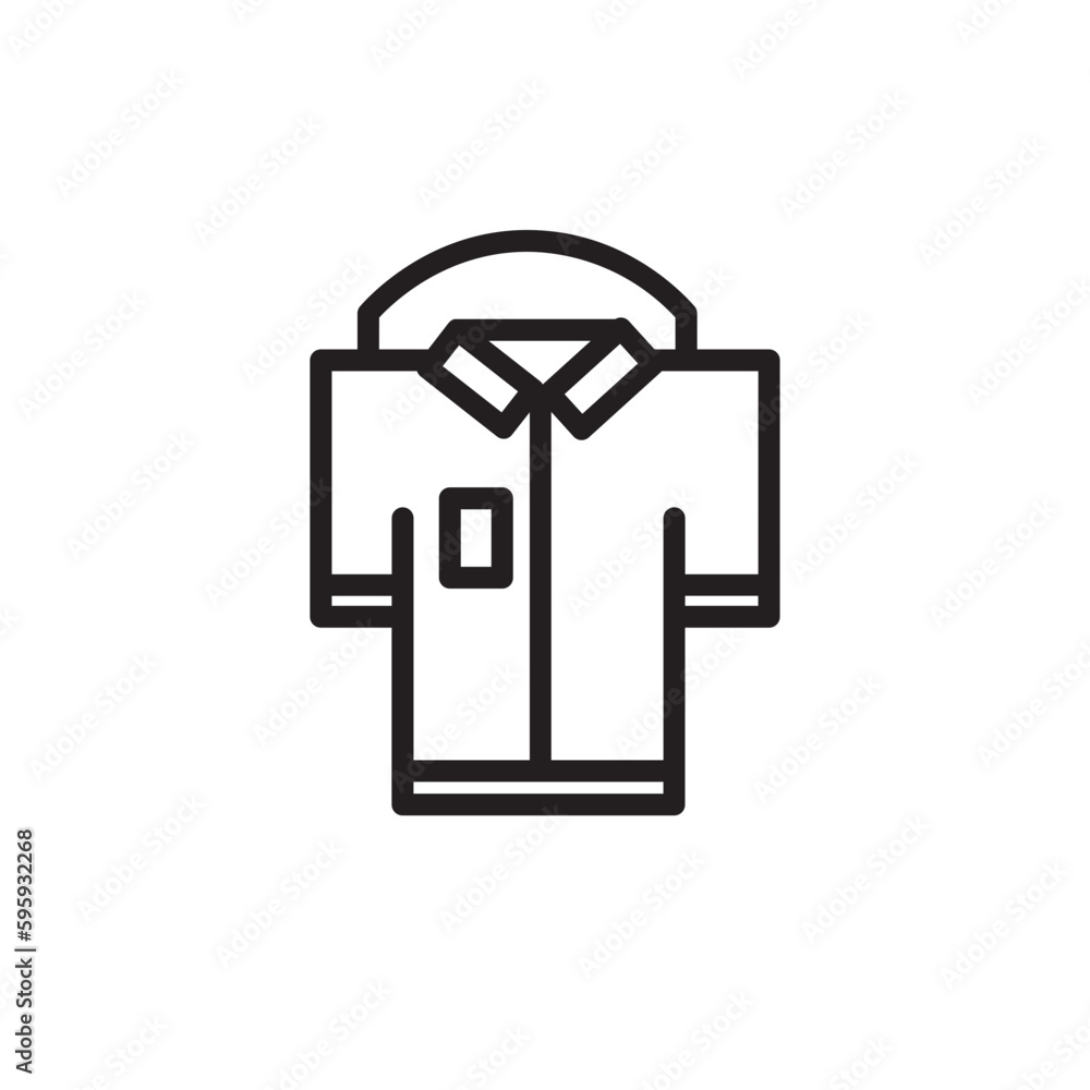 Jacket Shirt Style Outline Icon Jacket Shirt Style Outline Icon